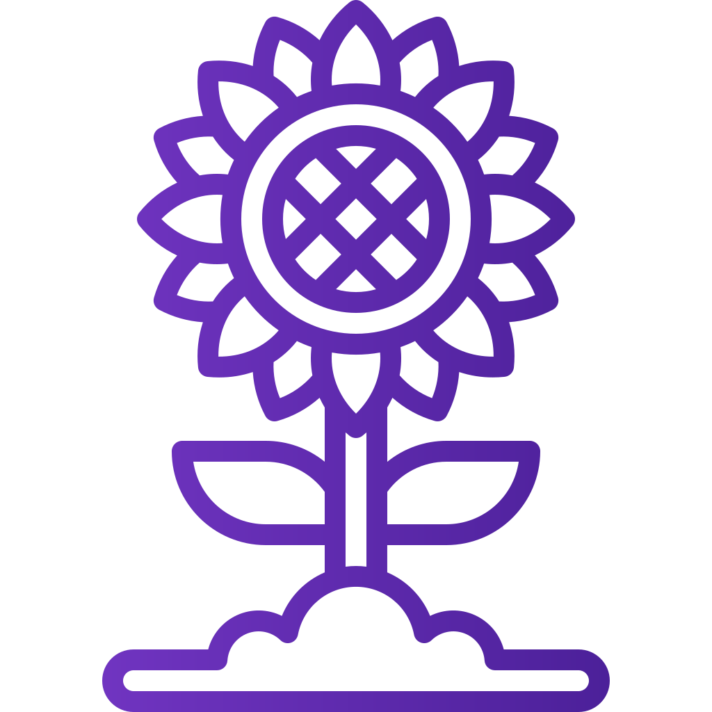external sunflower-springtime-basic-line-gradient-yogi-aprelliyanto icon