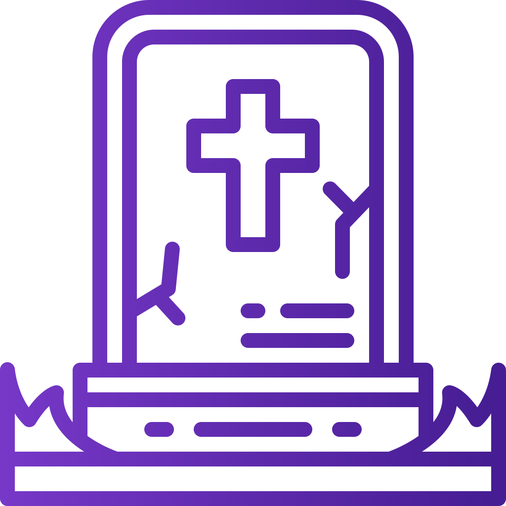 external tombstone-halloween-basic-line-gradient-yogi-aprelliyanto icon