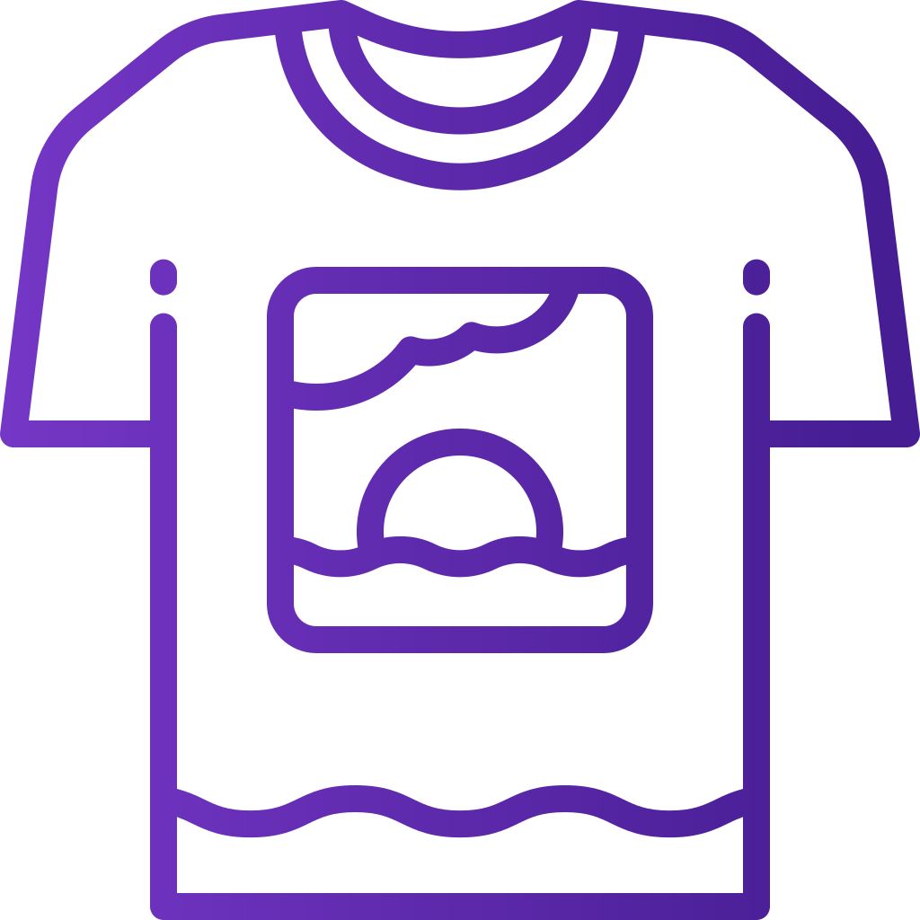 external tshirt-holiday-and-travel-basic-line-gradient-yogi-aprelliyanto icon