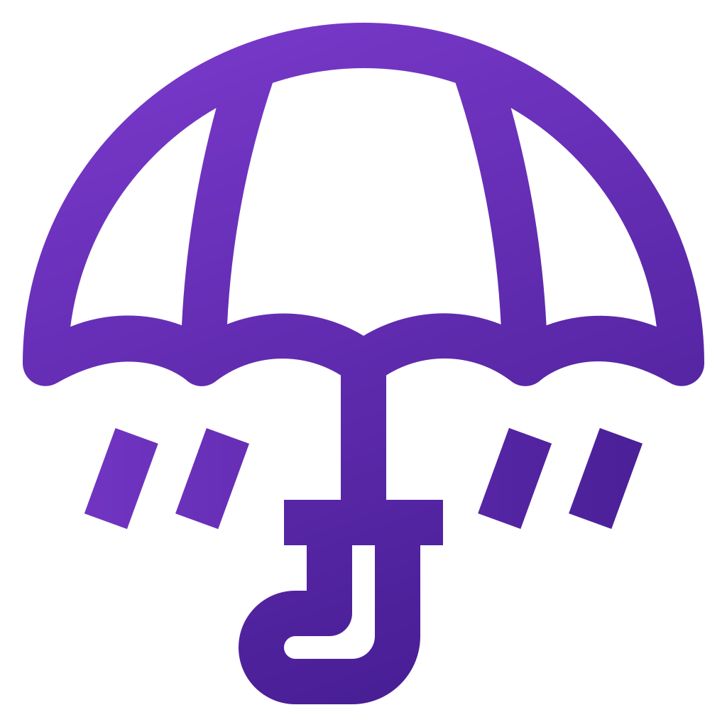 external umbrella-weather-basic-line-gradient-yogi-aprelliyanto icon