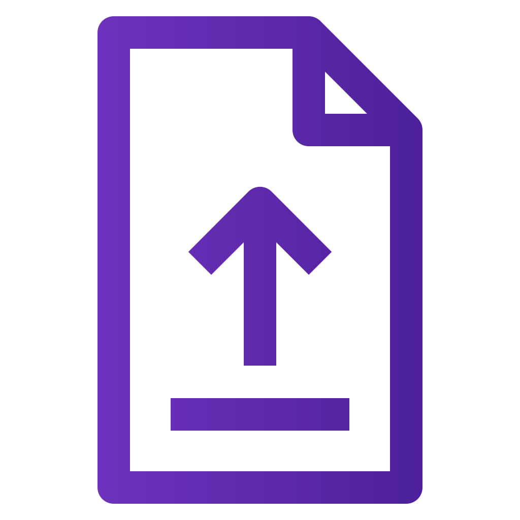 external upload-file-file-and-folder-basic-line-gradient-yogi-aprelliyanto icon