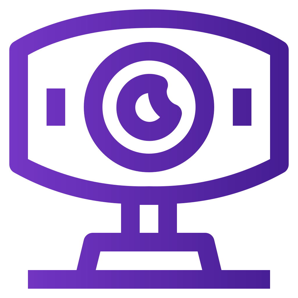 external webcam-online-courses-basic-line-gradient-yogi-aprelliyanto icon