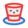 external hat-4th-of-july-basicons-color-danil-polshin icon