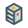 external server-hardware-basicons-color-danil-polshin icon