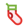external sock-christmas-basicons-color-danil-polshin icon