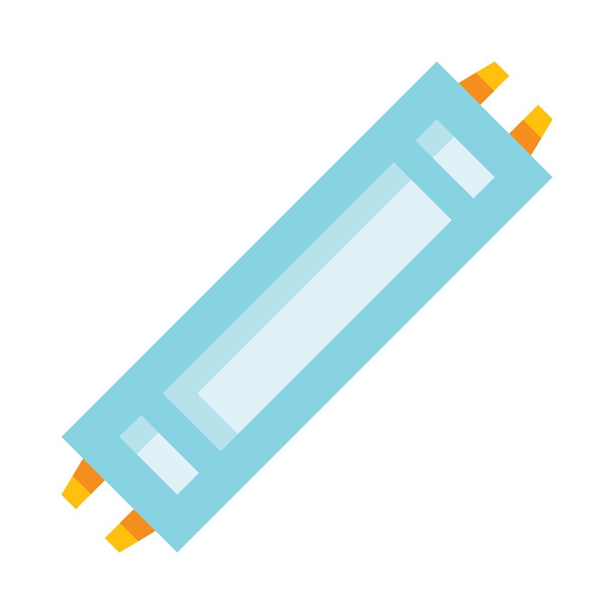 Lampada fluorescente icon