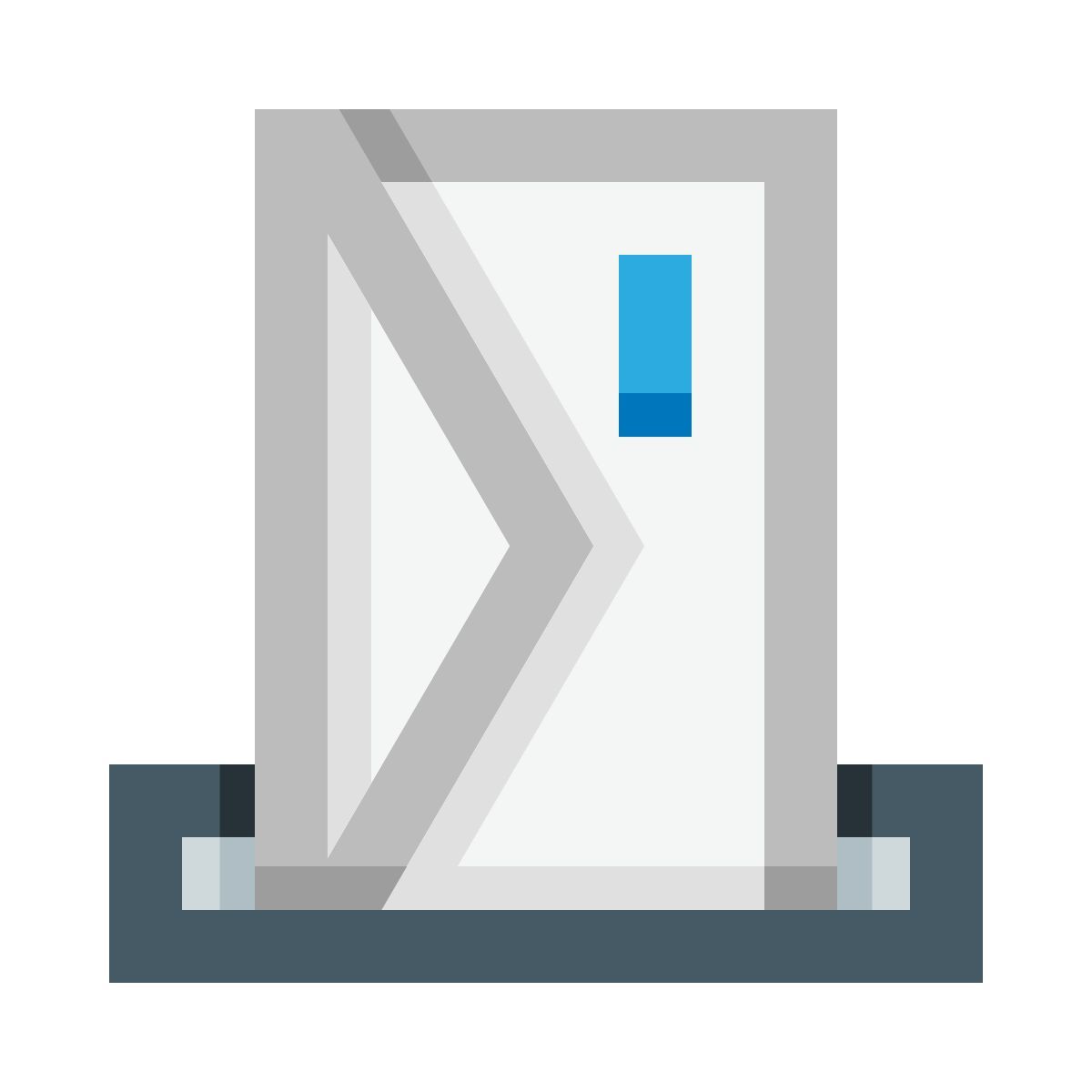 封闭式信箱国旗降 icon