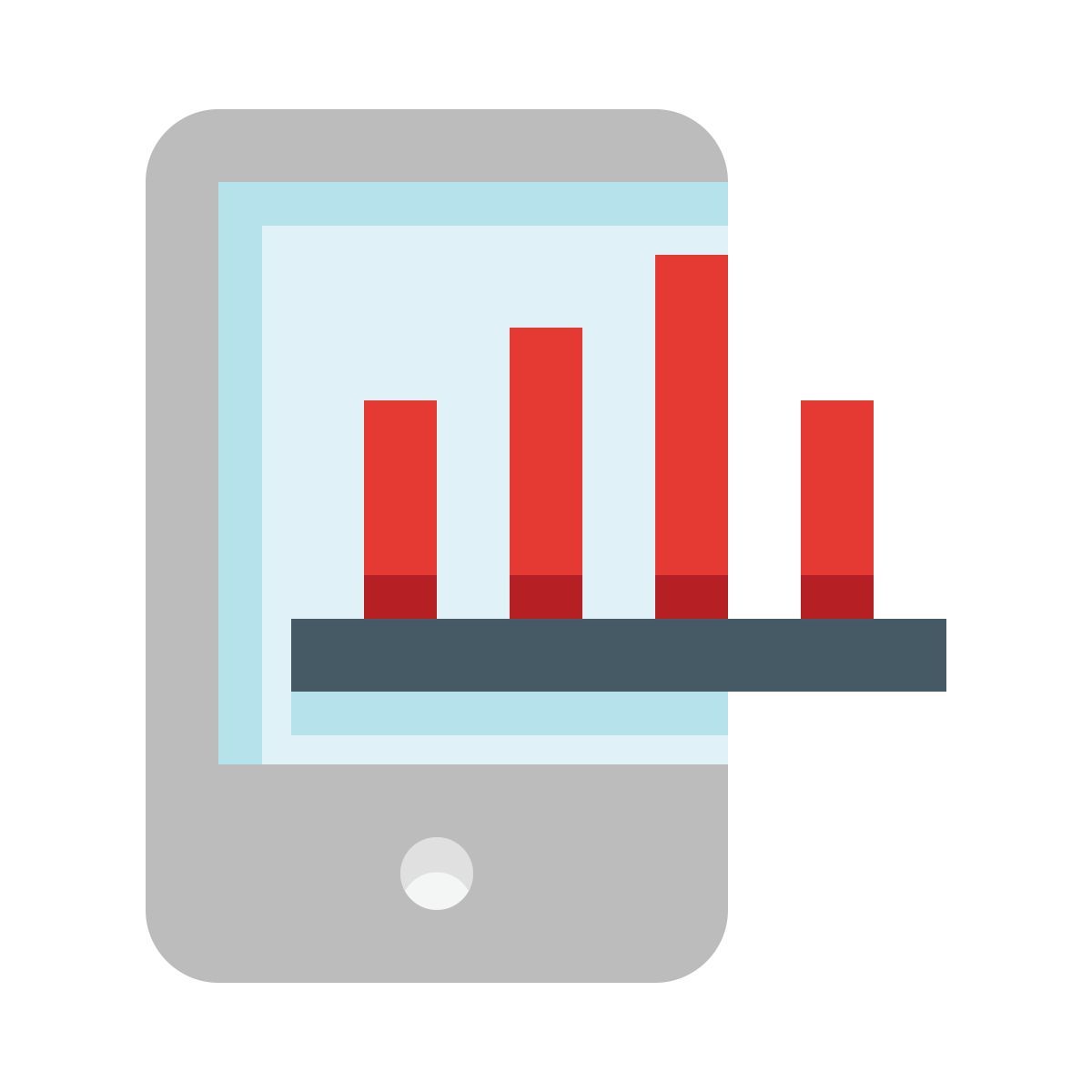 mobile analytics icon