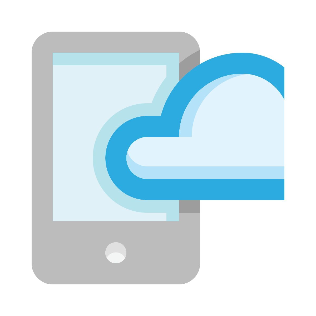 mobile cloud data icon