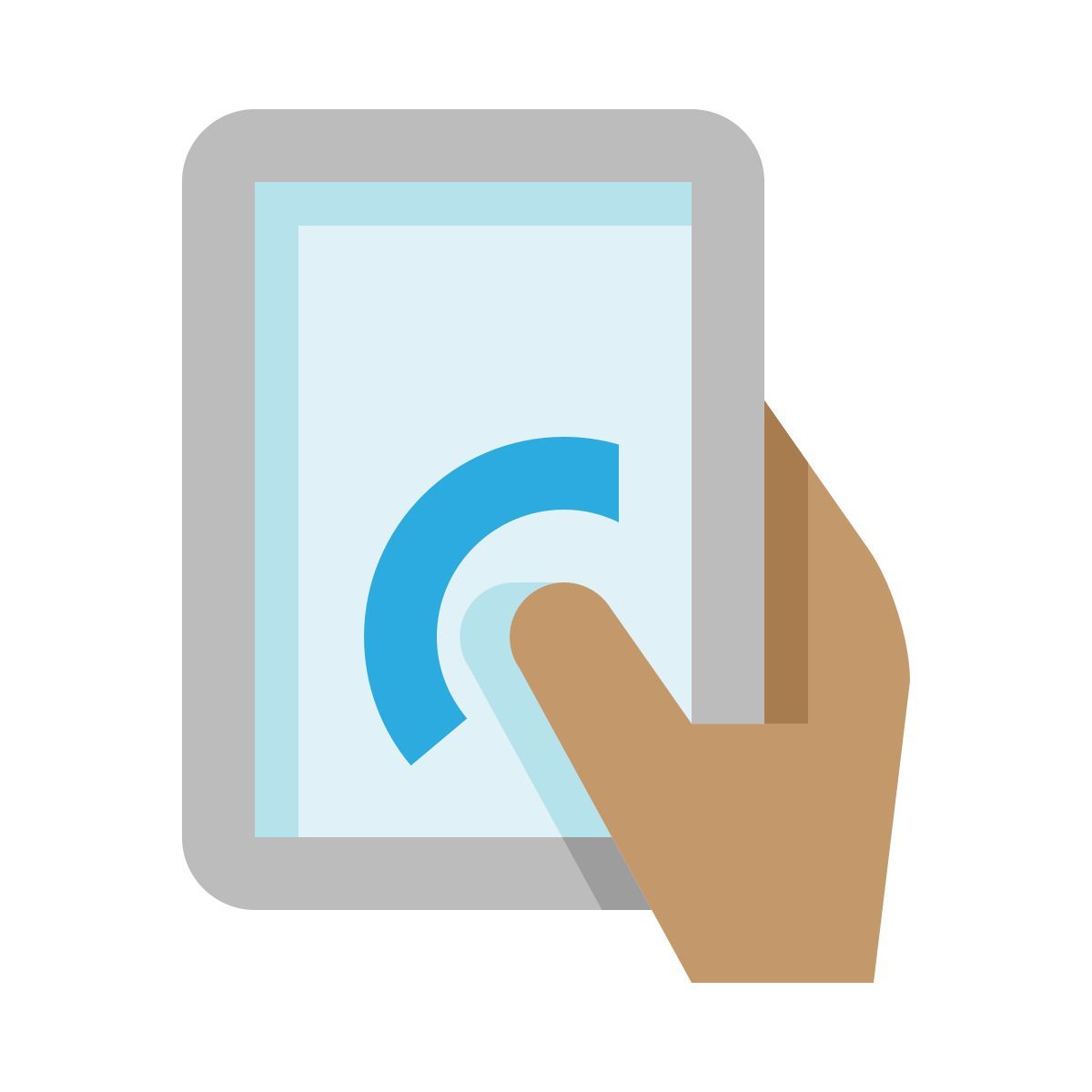 écran tactile smartphone icon