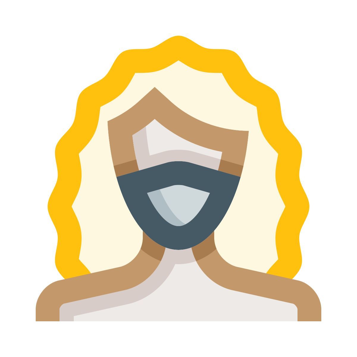 masked woman icon