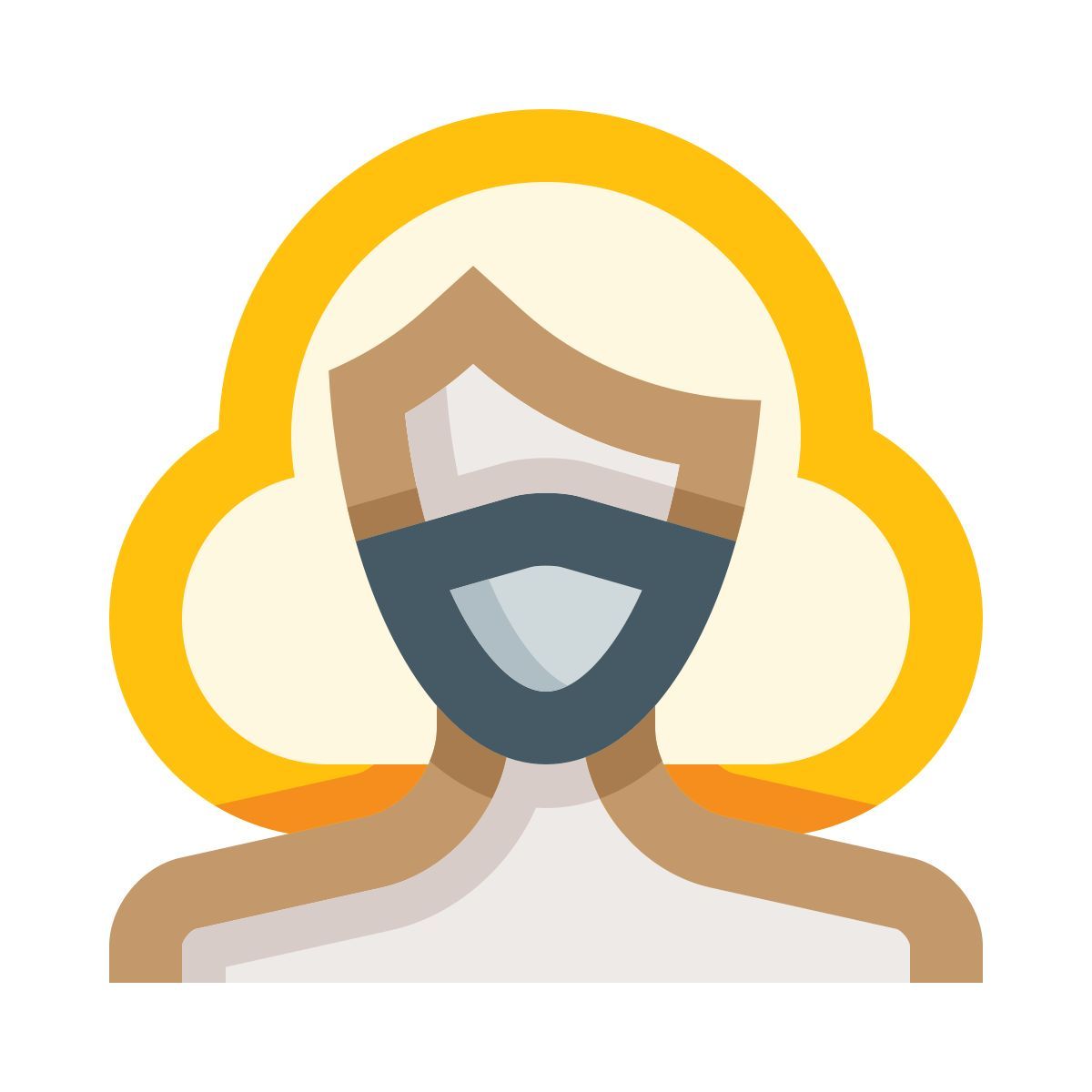 masked woman icon
