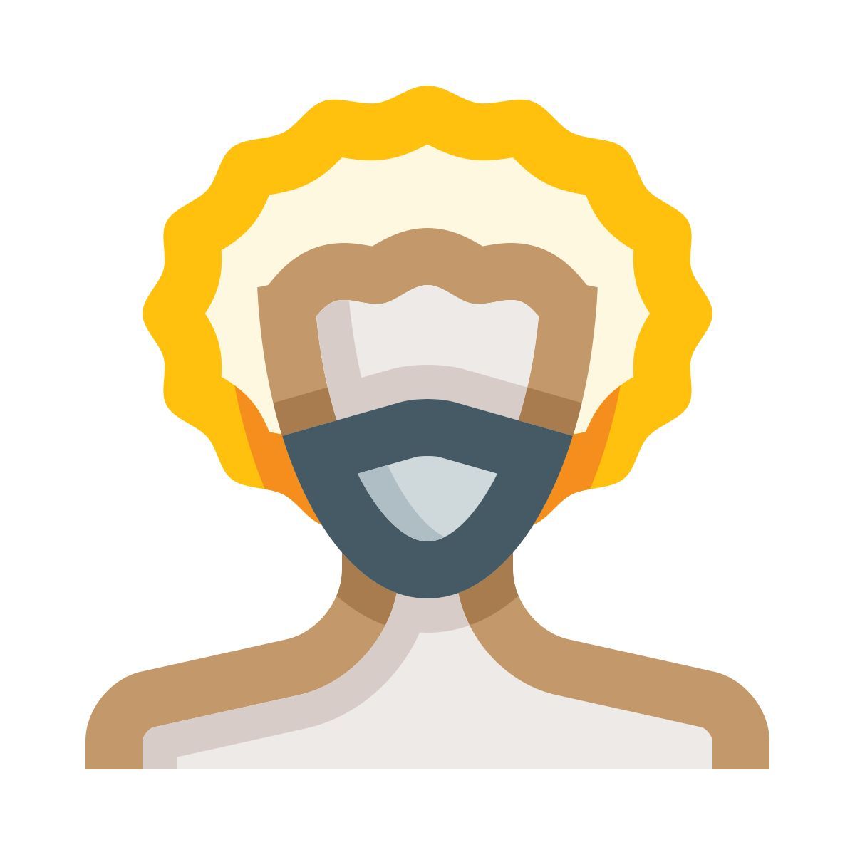 masked woman icon