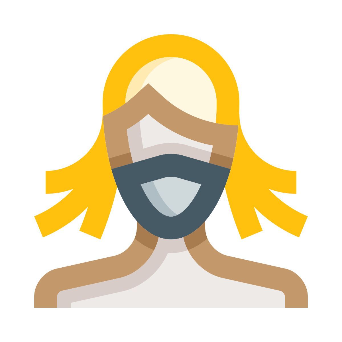 masked woman icon
