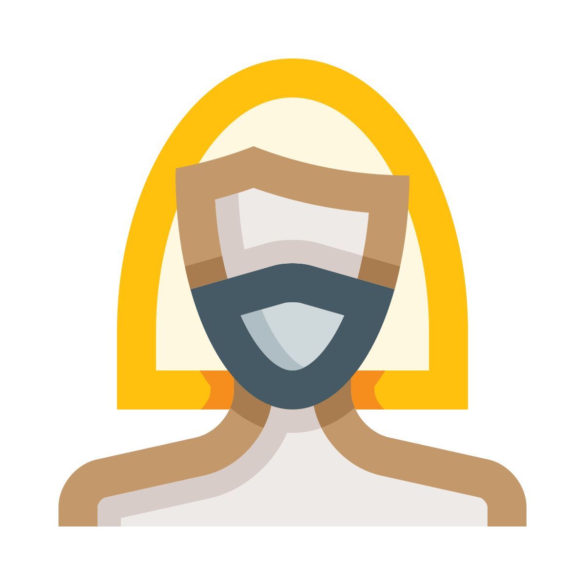 masked woman icon