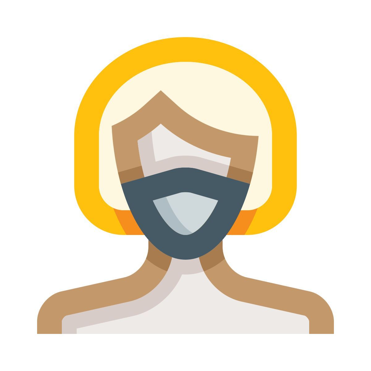 masked woman icon