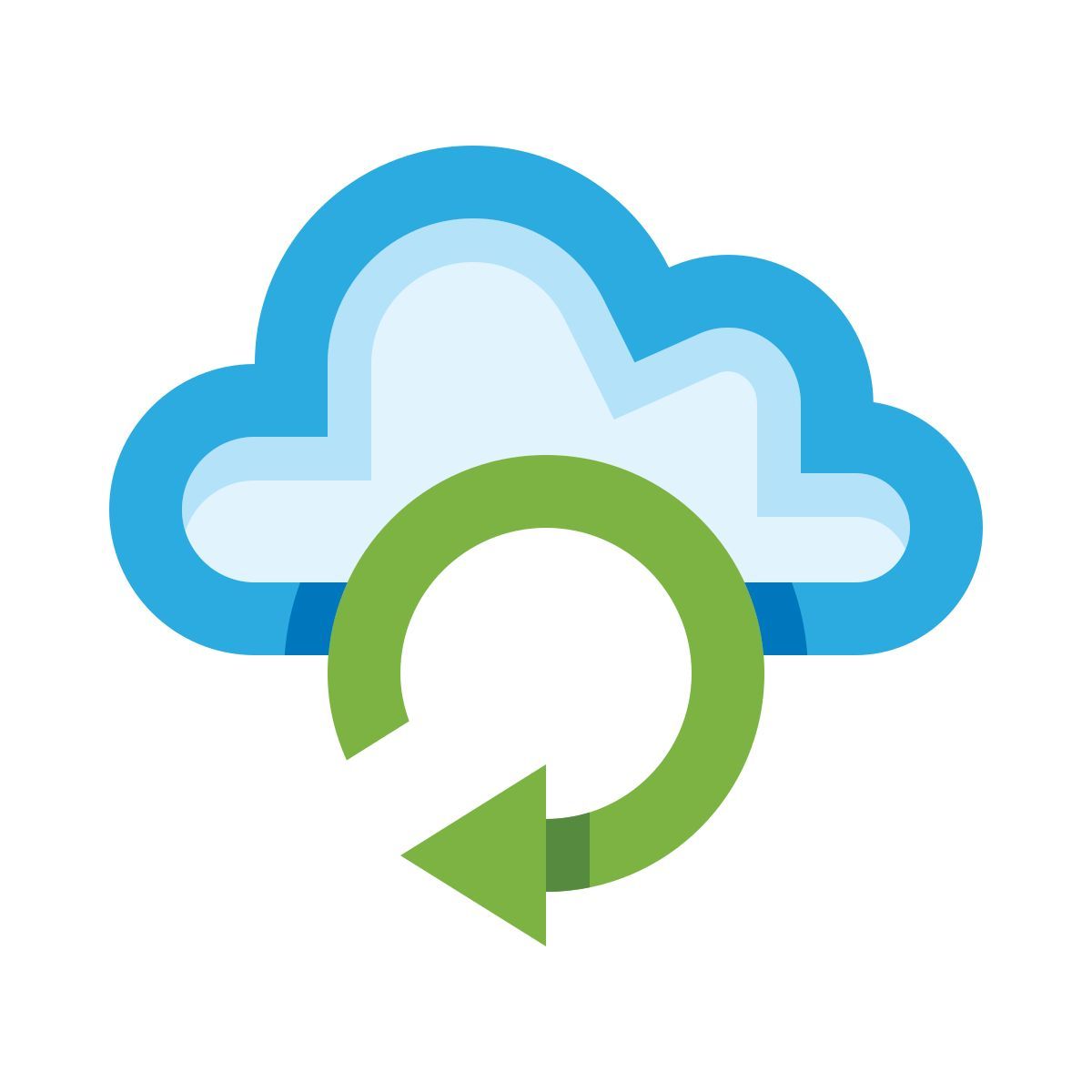 reload cloud data icon