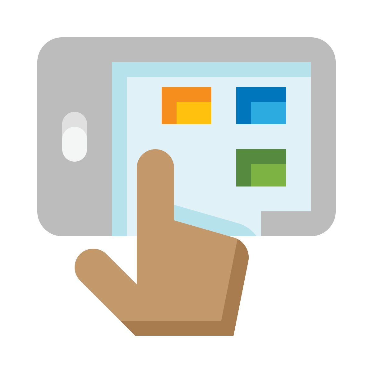 teléfono con pantalla táctil icon