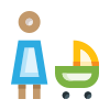 external Mather-with-stroller-people-family-basicons-color-edtgraphics icon