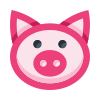 external Pig-animals-basicons-color-edtgraphics-3 icon
