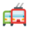 external Trolley-public-transport-basicons-color-edtgraphics icon
