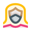 external Woman-in-face-mask-people-in-face-masks-basicons-color-edtgraphics-17 icon