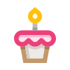 external birthday-cupcake-birthday-edtim-outline-color-edtim-2 icon