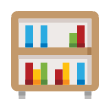 external bookshelf-home-storage-edtim-lineal-color-edtim icon