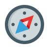 external compass-travel-gear-basicons-color-edtgraphics icon