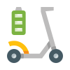 external kick-scooter-two-wheeled-vehicles-basicons-color-edtgraphics-5 icon