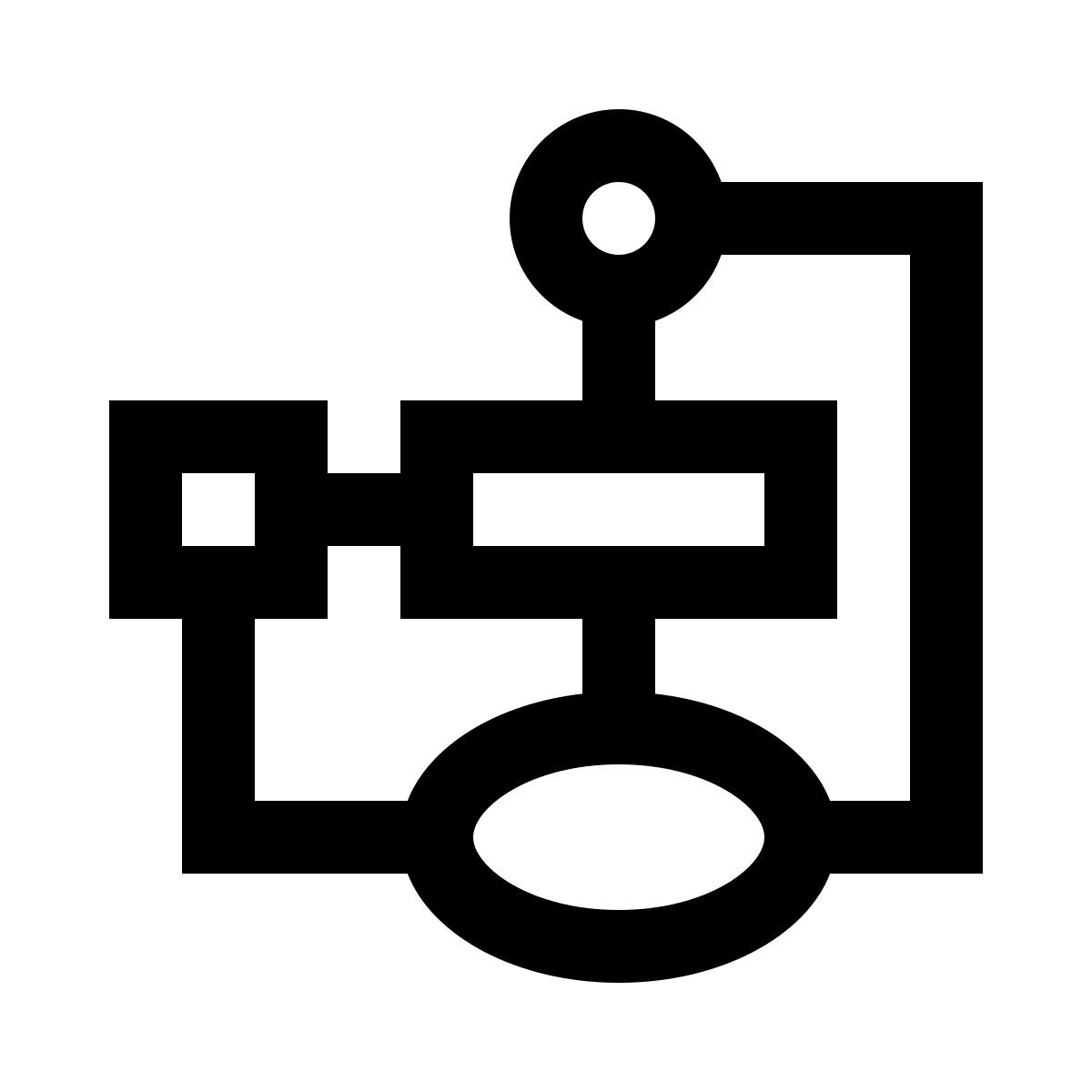 Schema a blocchi icon