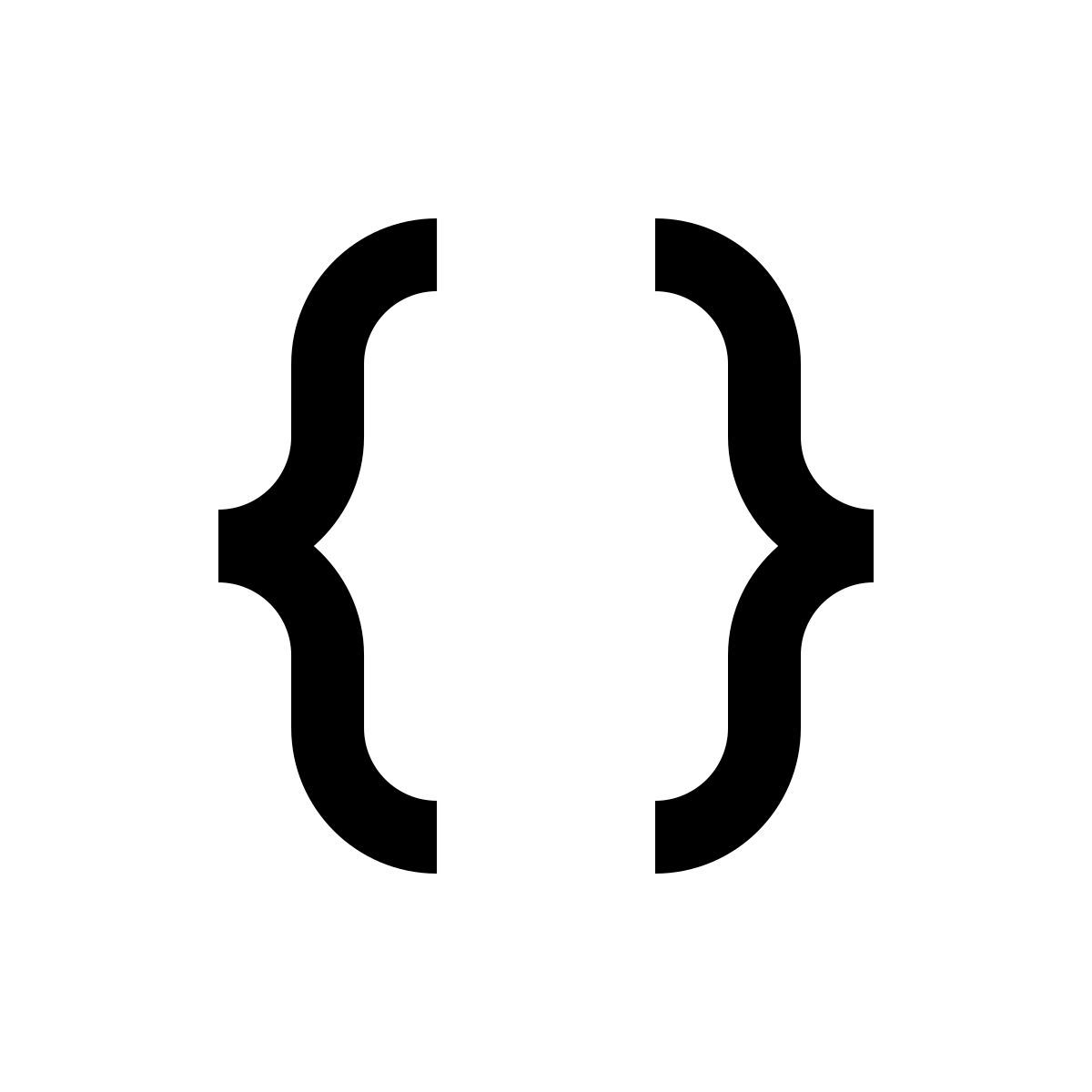 curly brackets icon