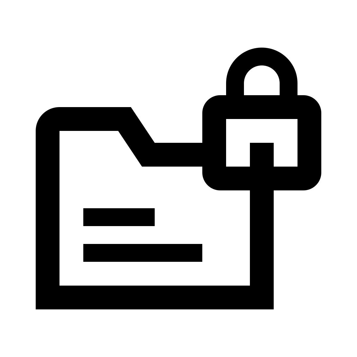 folder protection icon