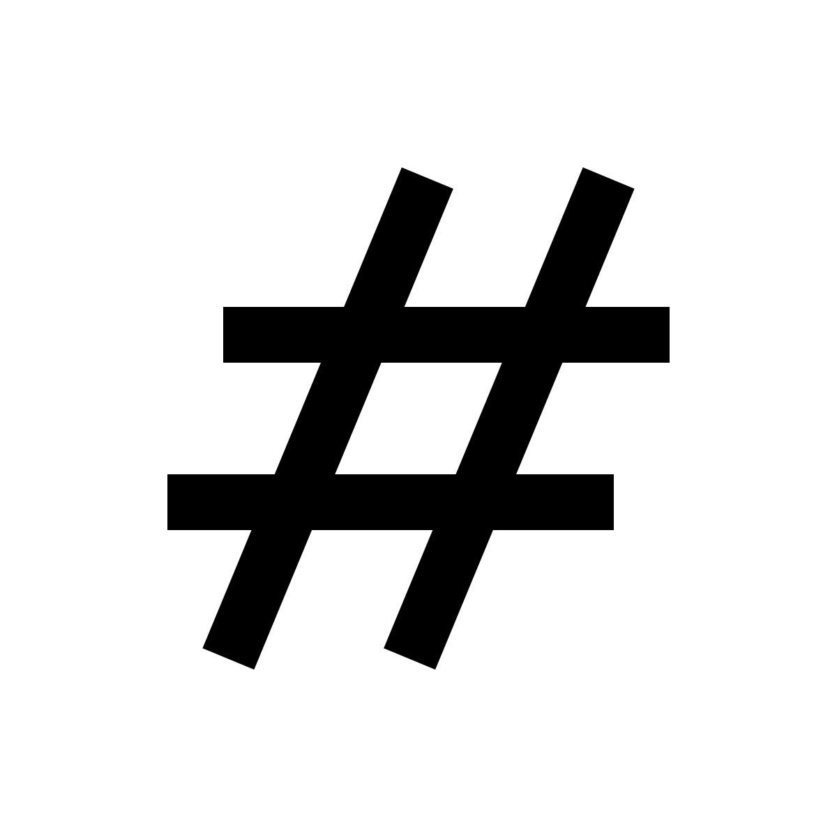 hashtag icon