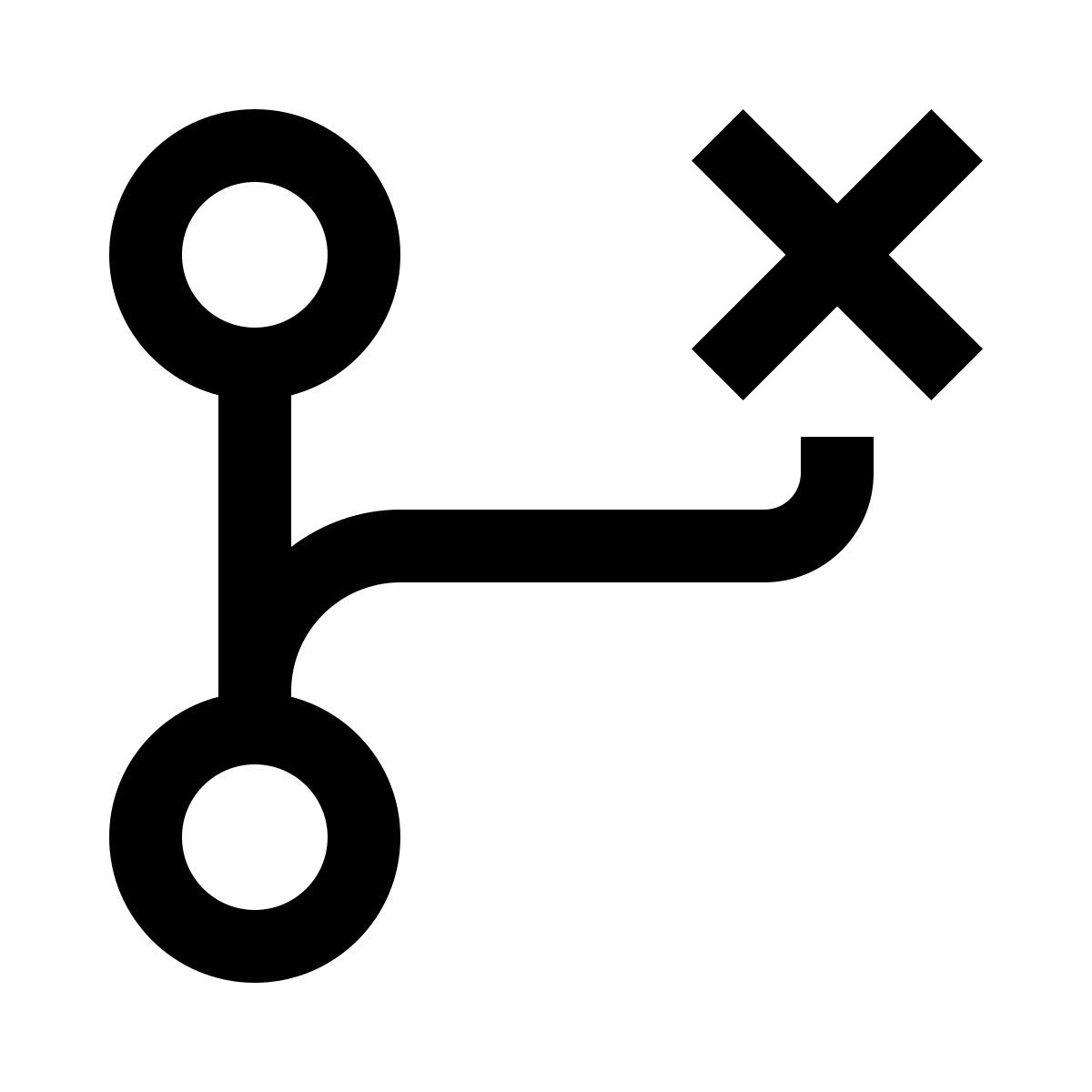 remove branch icon