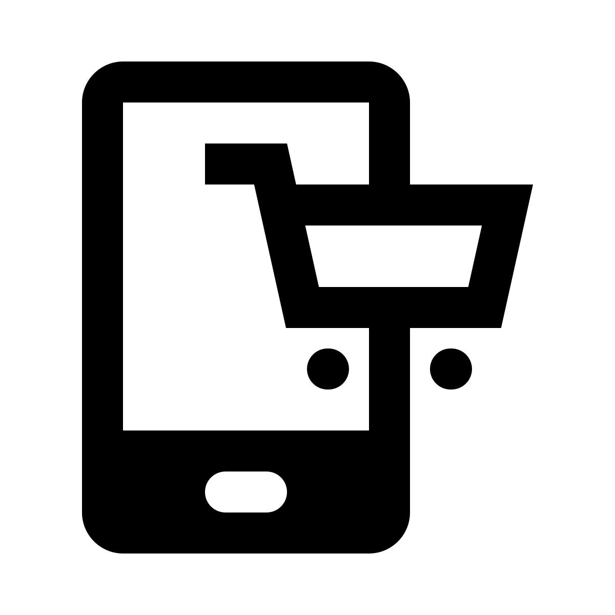 smartphone shopping icon