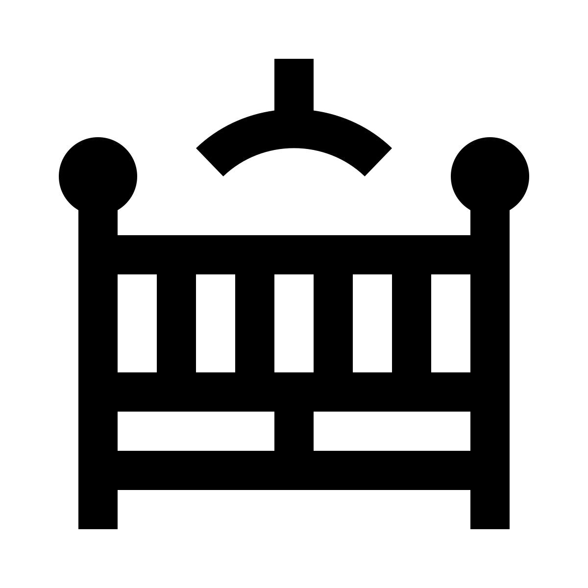 baby bed icon