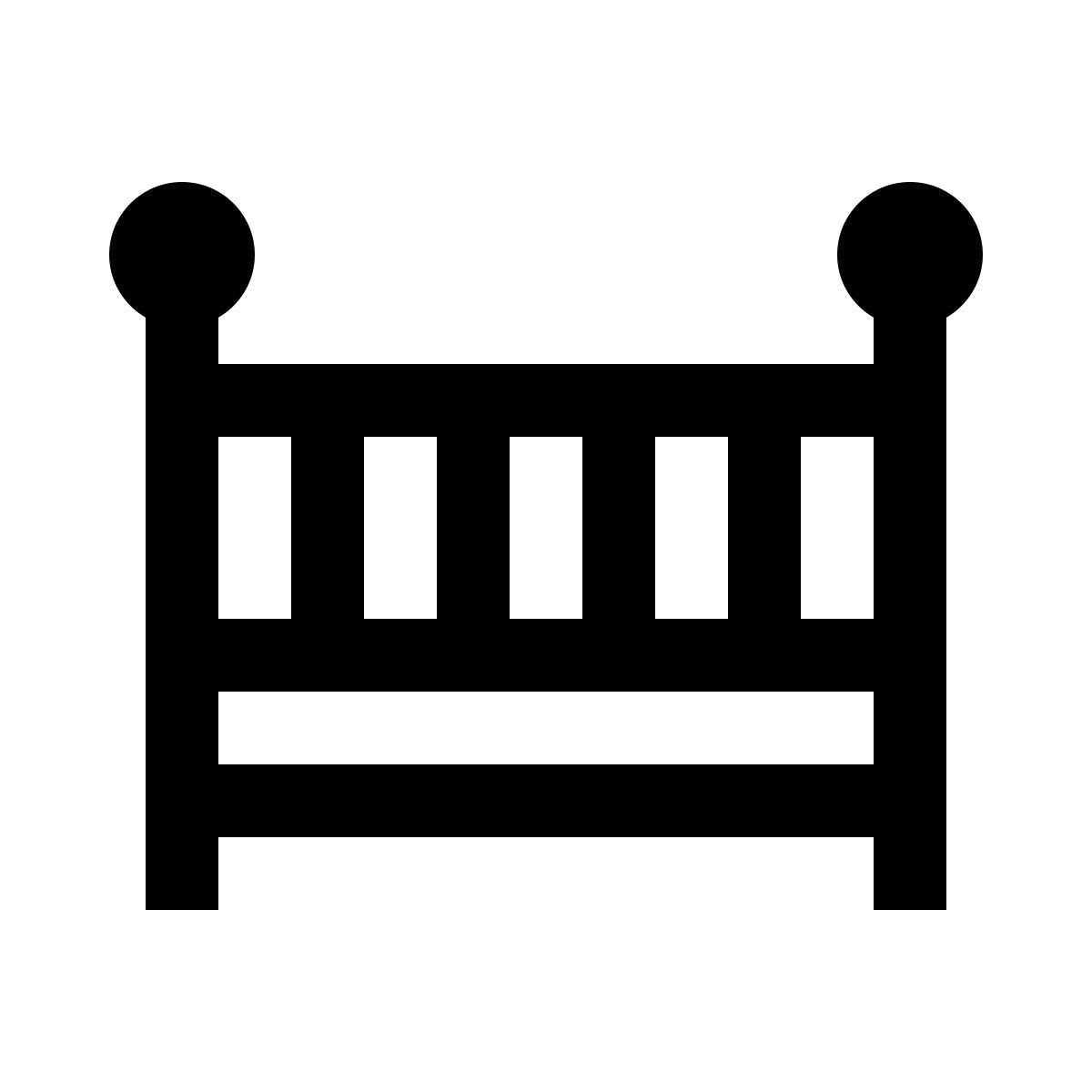 baby bed icon
