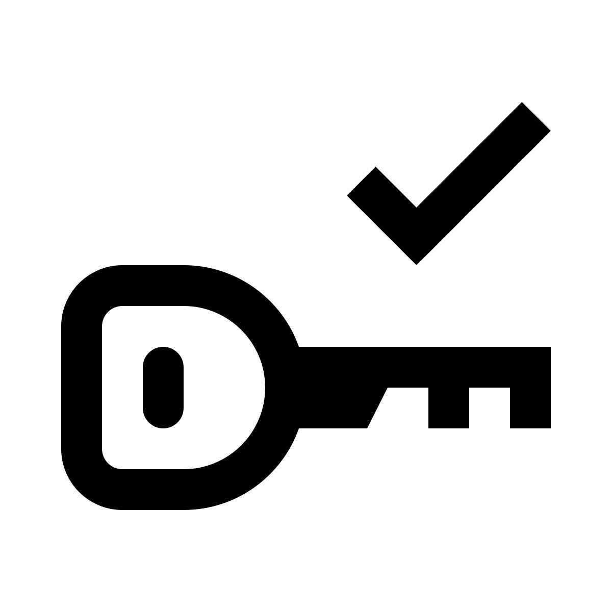 checked key icon
