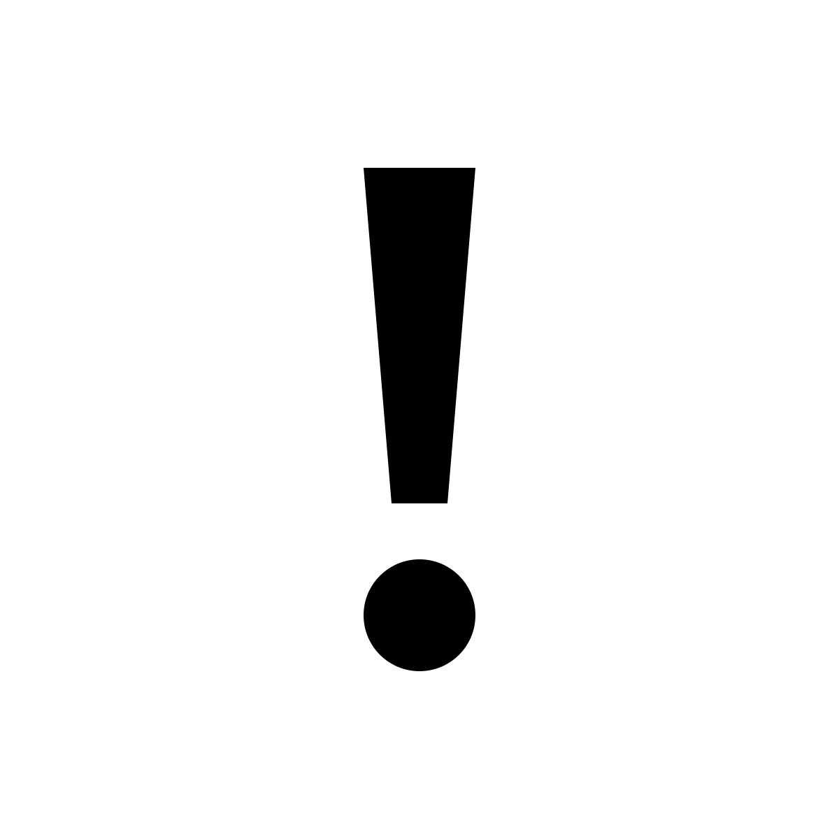 punto esclamativo icon