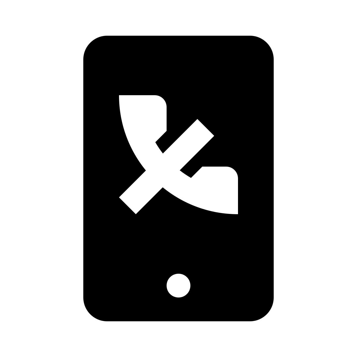 declined call icon
