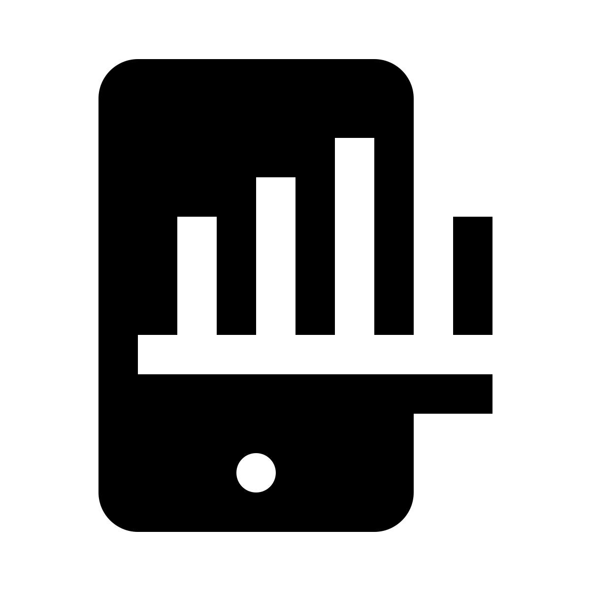 mobile analytics icon