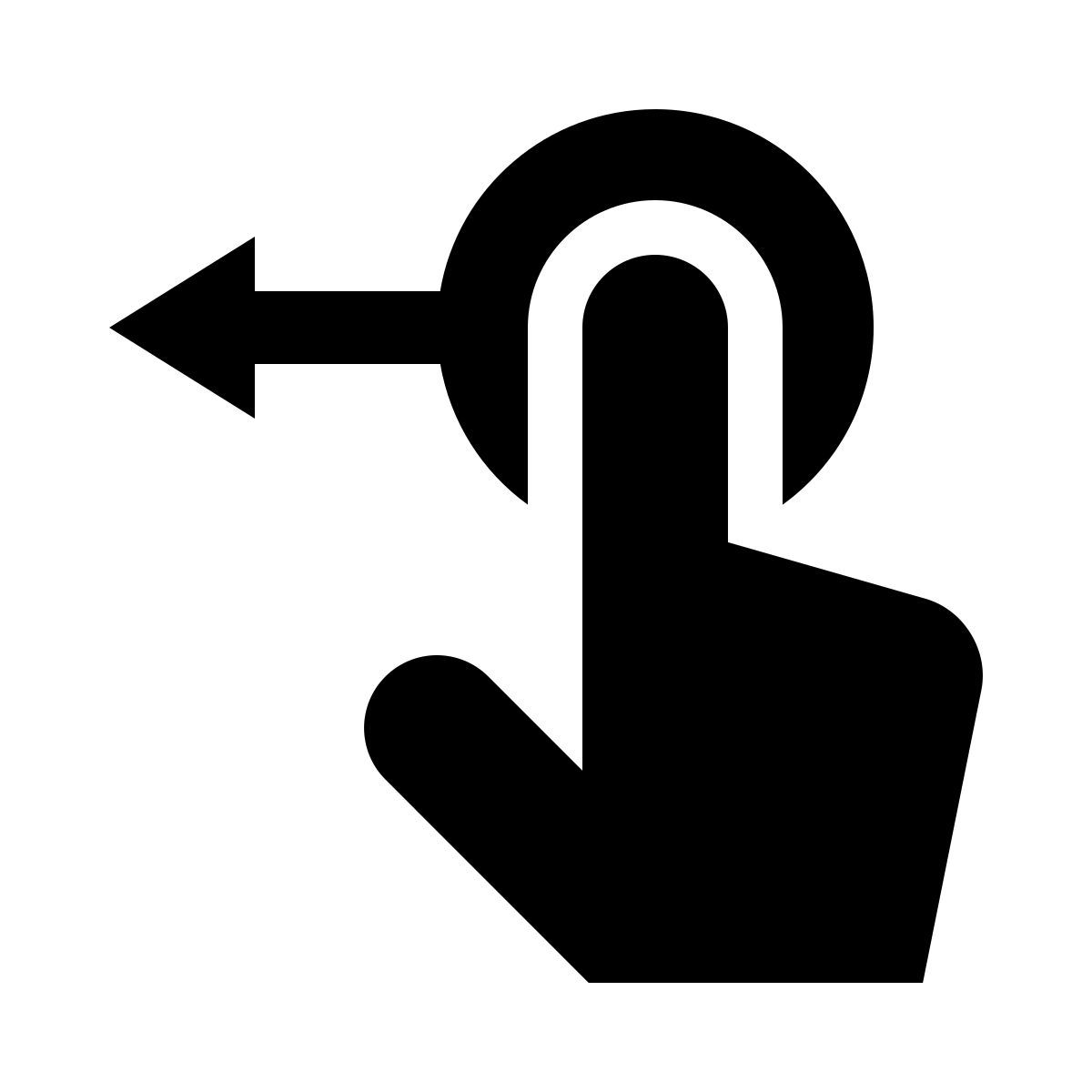 swipe left icon