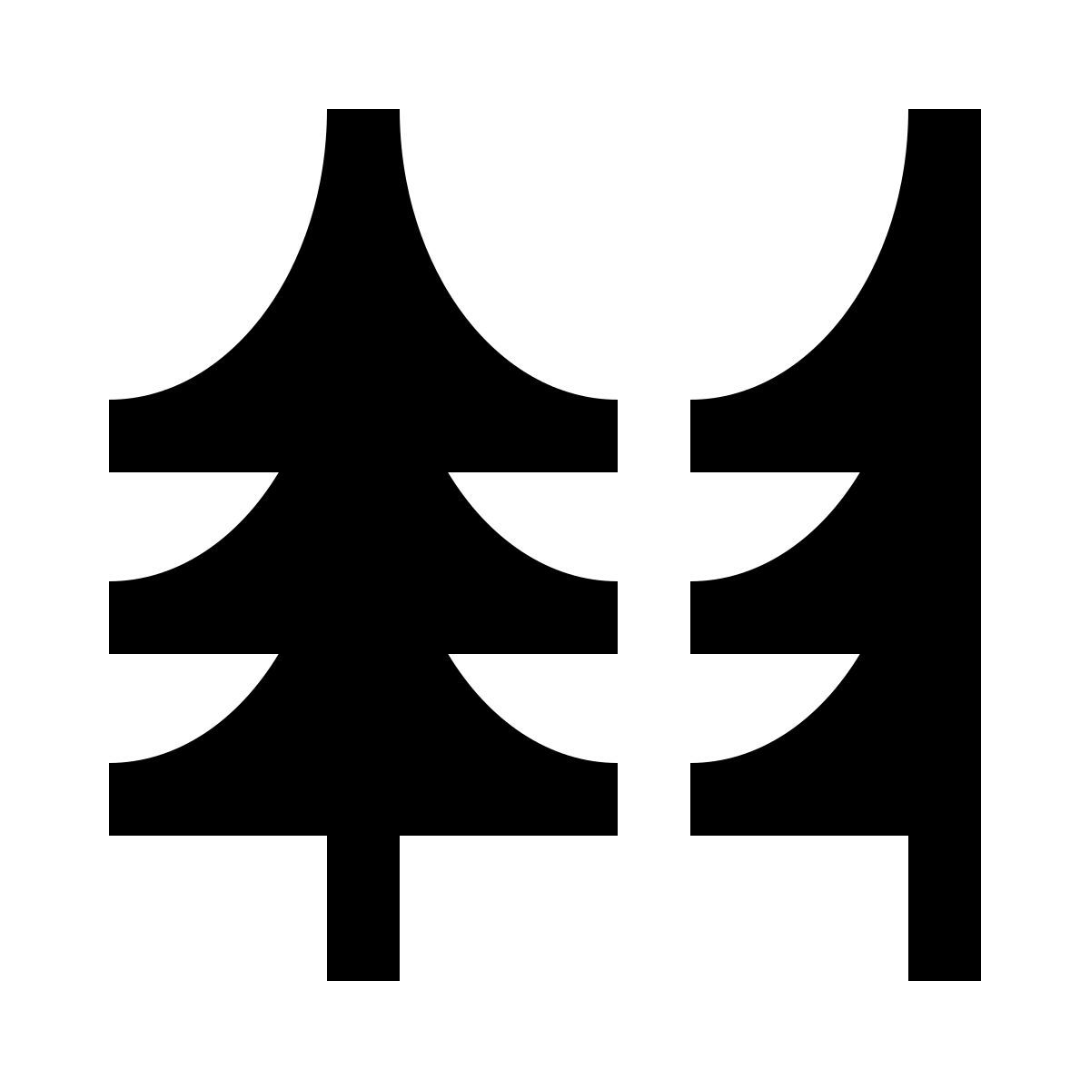 fir trees icon