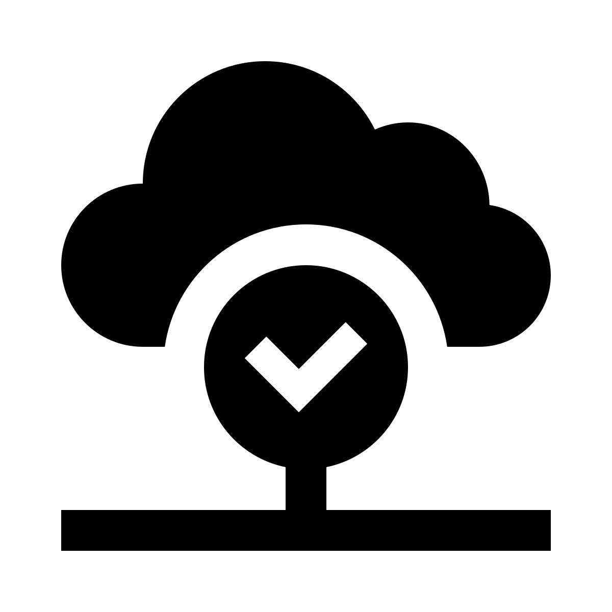 cloud added icon