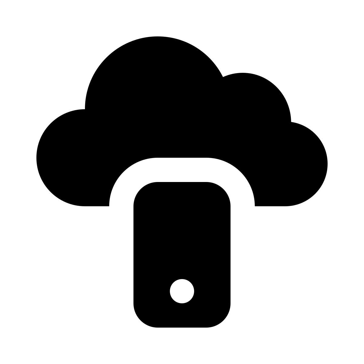 mobile cloud icon