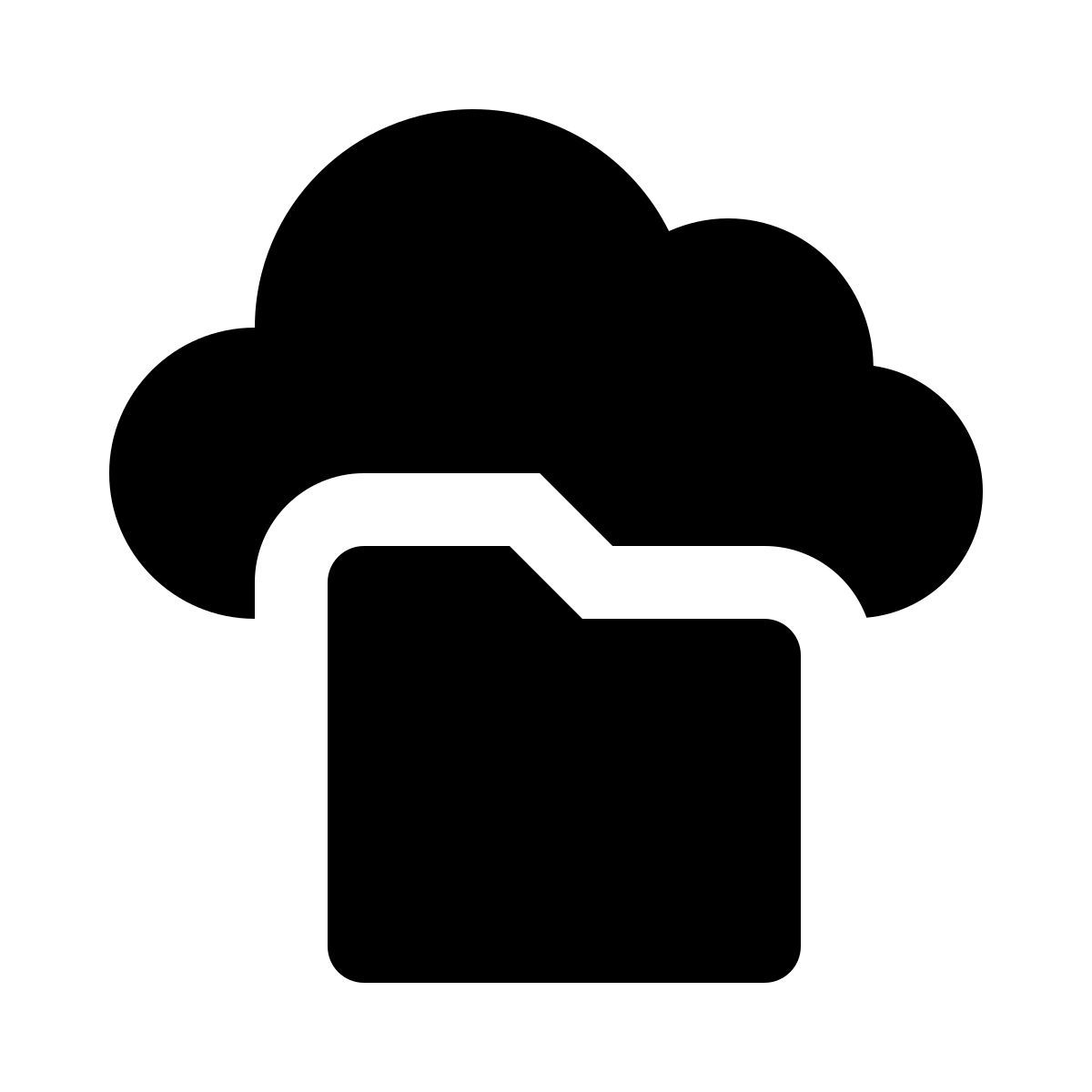 cloud folder icon