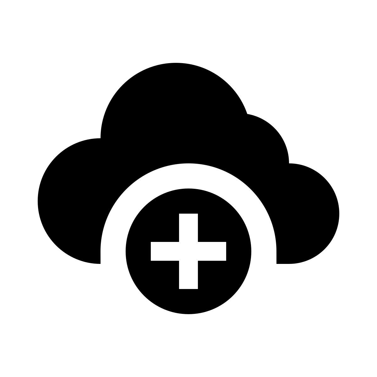 add cloud data icon