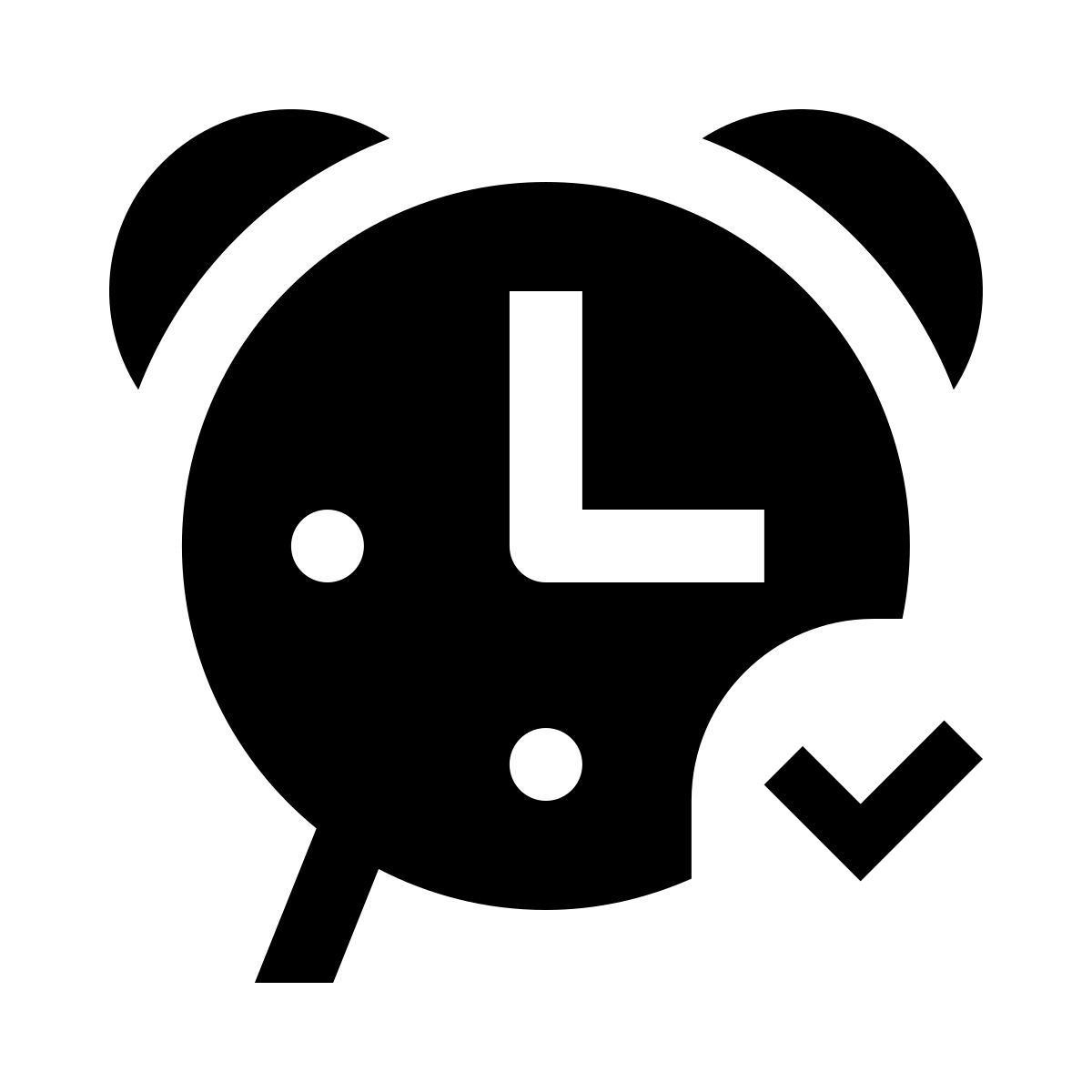 add alarm clock icon