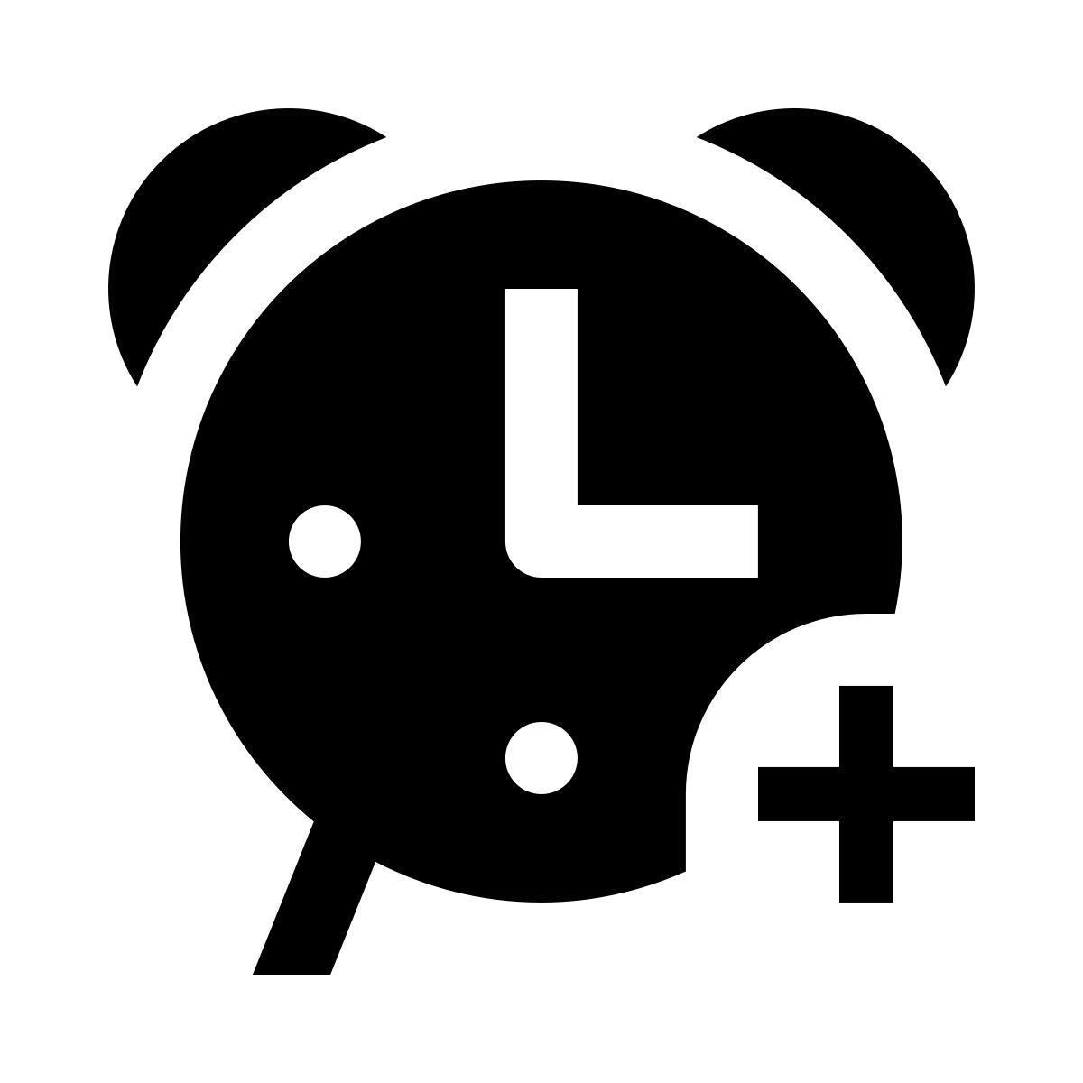 add alarm clock icon